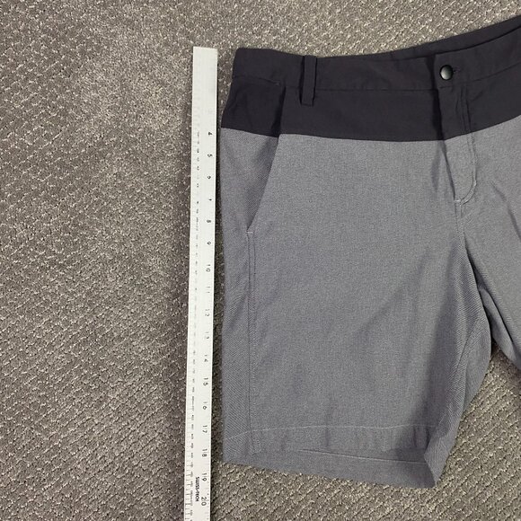 Lululemon Union Shorts Men's 38 Gray Black Gym Running Training - Picture 10 of 12